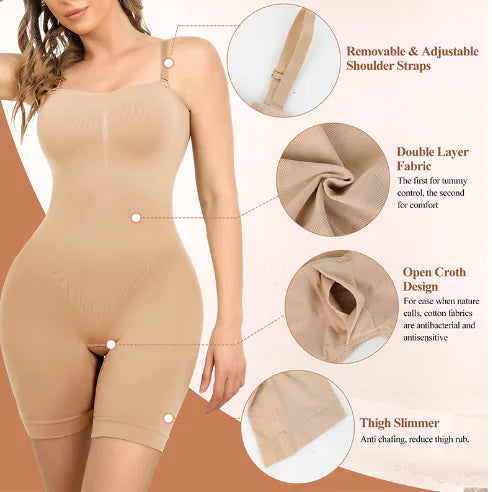 Strapless Seamless Bodysuit Shapewear (One Piece)