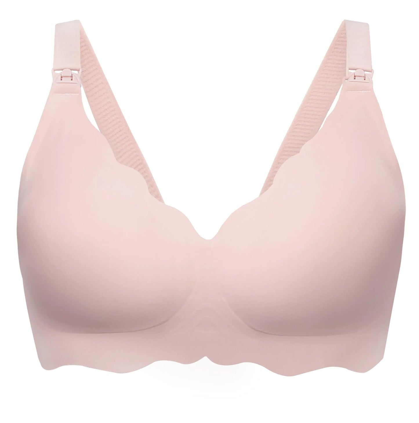 Angelhood Nursing Bras for Breastfeeding Ultra Comfort Seamless Maternity Bra Wireless Bralette Pregnancy Bra & Bra Extender Pink