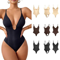 Deep V Shapewear Bodysuit by shapexa
