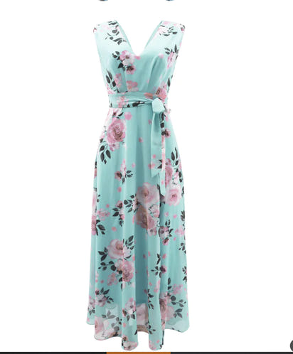 Luxe Flow Chiffon Dress by shapexa