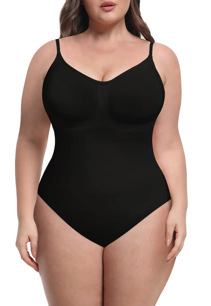 Shapexa Ultimate Comfort Tummy Control Shapewear Bodysuit - Seamless Slimming Thong Body Shaper