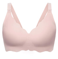 Angelhood Nursing Bras for Breastfeeding Ultra Comfort Seamless Maternity Bra Wireless Bralette Pregnancy Bra & Bra Extender Pink