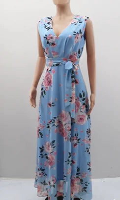 Luxe Flow Chiffon Dress by shapexa