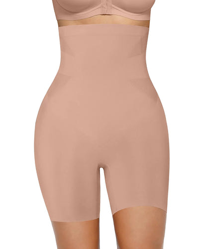 FeelinGirl Women Shapewear Tummy Control High Waisted Body Shaper Shorts for Women Shapewear Girdle Thigh Slimmer Under Dress
