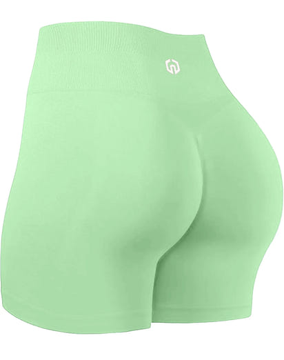 Butty Lift Shorts for Women High Waisted Tummy Control Scrunch Shorts1055GreenUS M