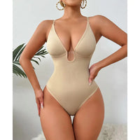 Deep V Shapewear Bodysuit by shapexa